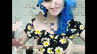 Amateur-Webcam-Darsteller Mit Großen Nippeln Und Natürlichen Brüsten